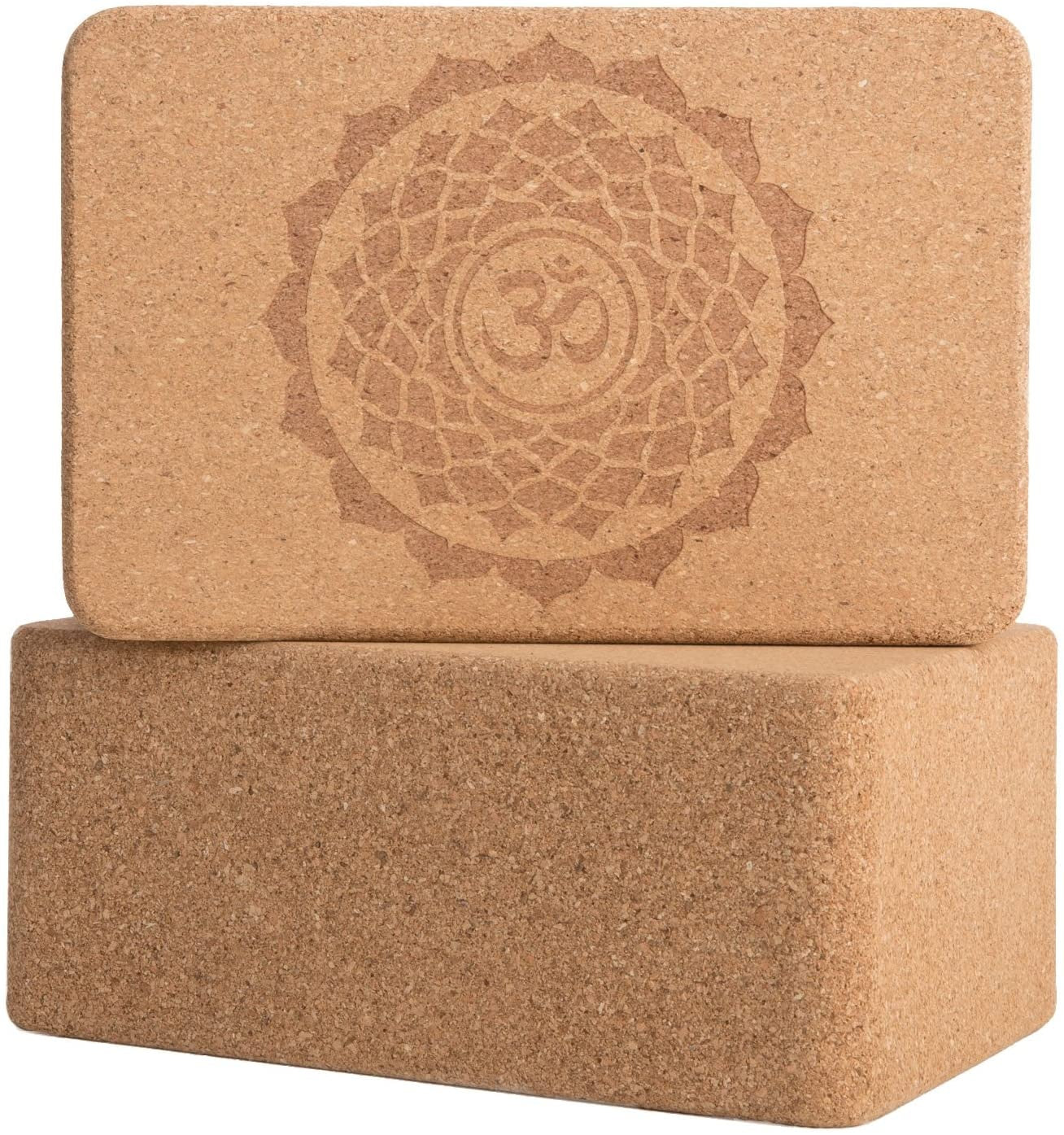 Alma Eco-Friendly Cork Yoga Block Set