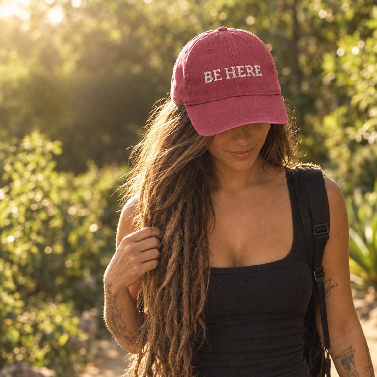 BE HERE Vintage Wash Cap
