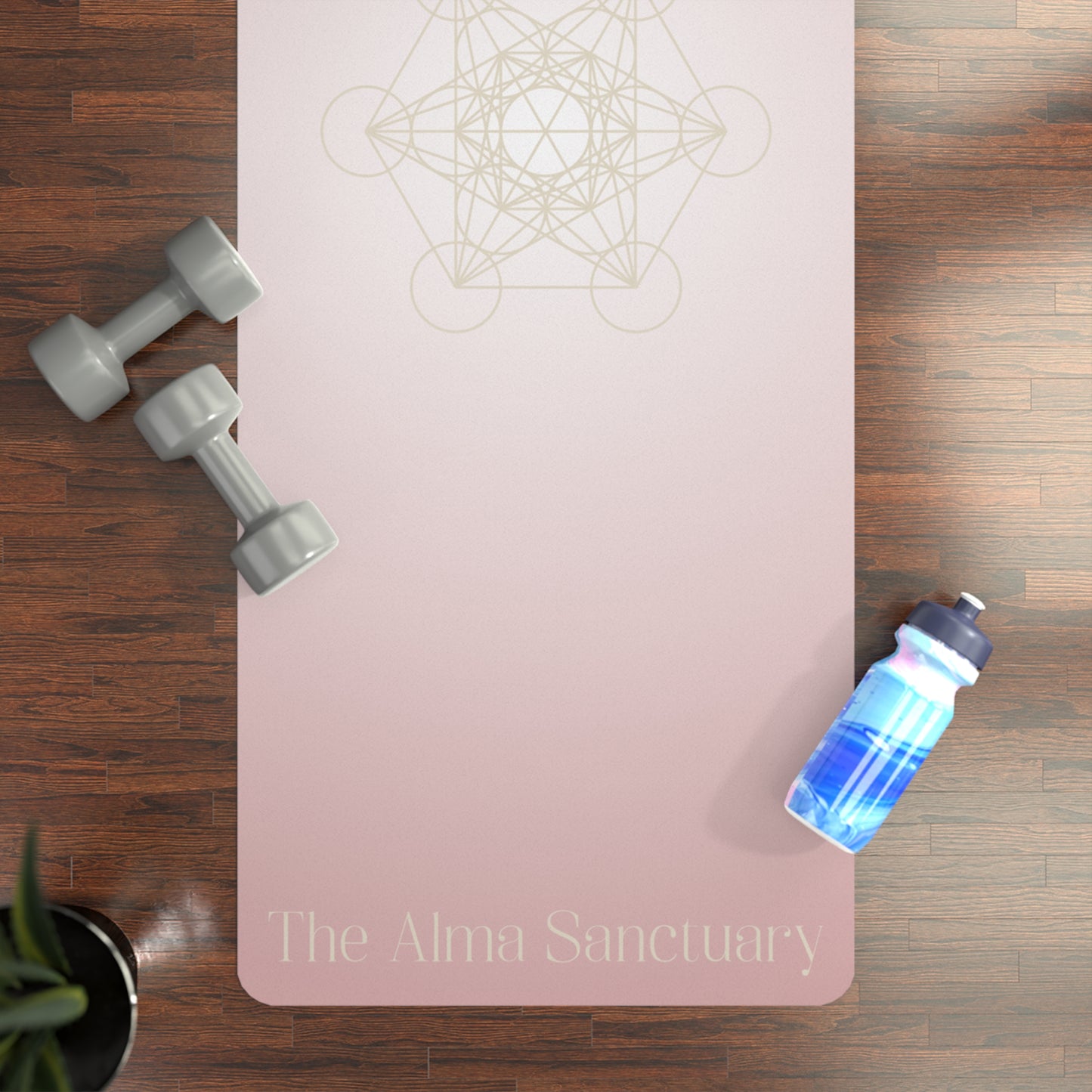 Alma Sanctuary Luxury Eco-Friendly Yoga Mat – Non-Slip, Premium Cushioning, Inspired by Sacred Geometry