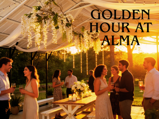 Between the Trees: Golden Hour at Alma
