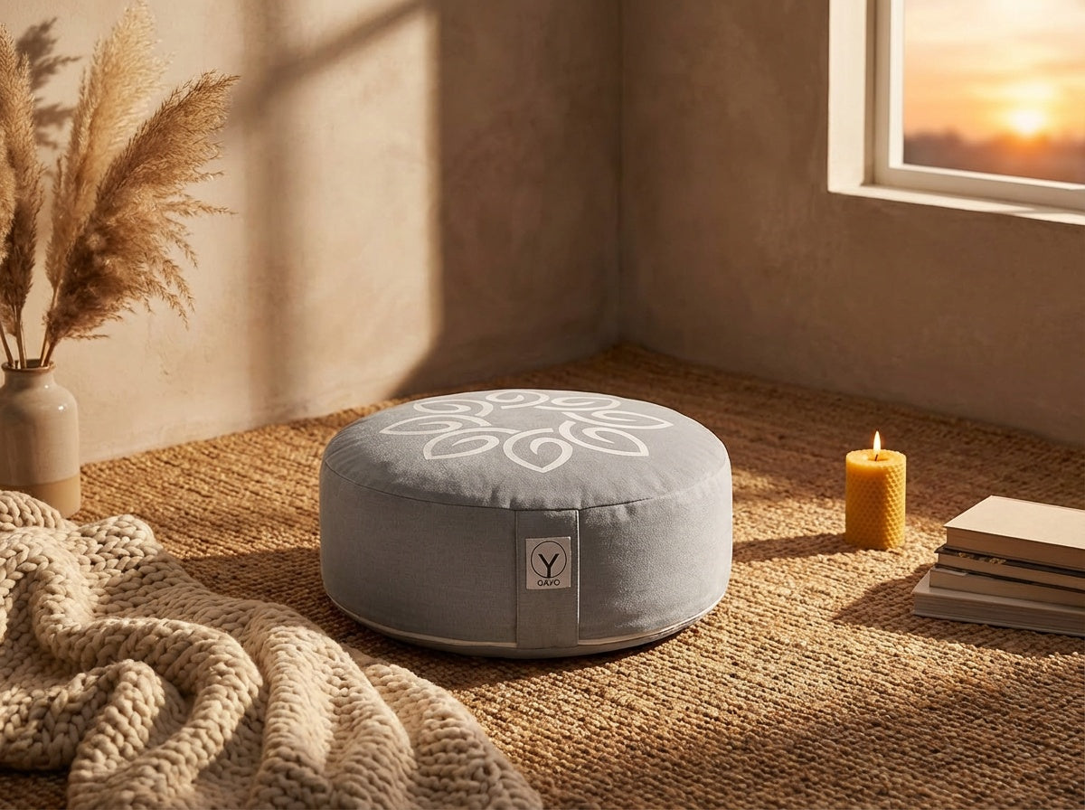 Stillness · Premium Buckwheat Meditation Cushion