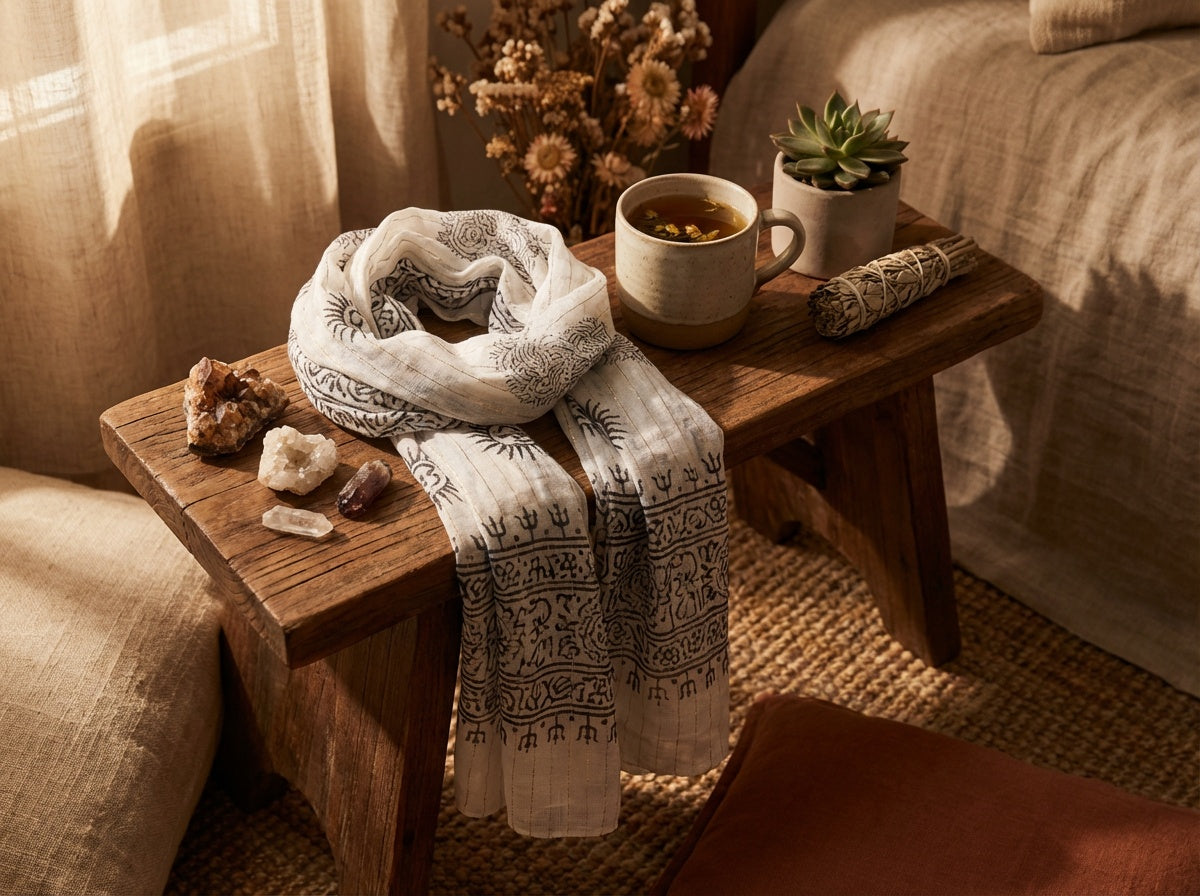 Om Ganesha · Sacred Cotton Wrap