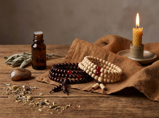 Sacred Wood · Mala Bead Necklace